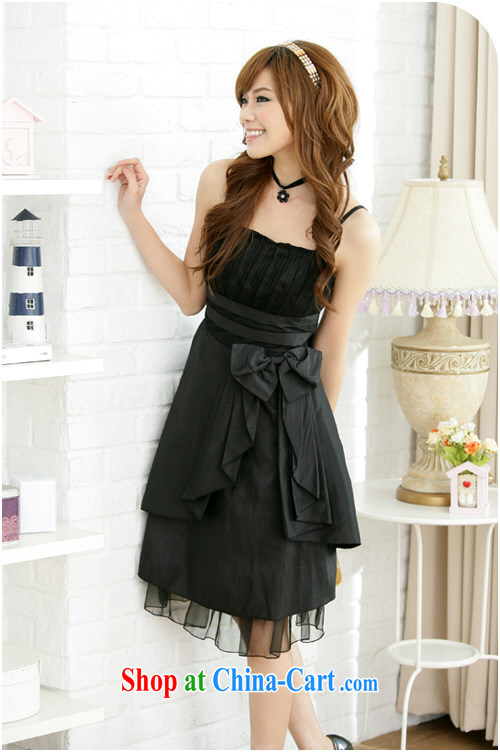 The delivery package as soon as possible-king, the strap dresses 2015 new summer bow-tie-waist and elegant style lady small dress Evening Dress dress black XXXL approximately 170 - 190 Jack pictures, price, brand platters! Elections are good character, the national distribution, so why buy now enjoy more preferential! Health