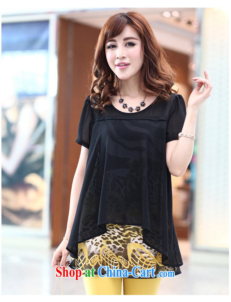 Morning would be 2015 spring and summer load new Korea and indeed XL women mm thick stylish beauty graphics thin stamp leave two snow T woven shirts black 5 XL (180 - 200 ) jack pictures, price, brand platters! Elections are good character, the national distribution, so why buy now enjoy more preferential! Health