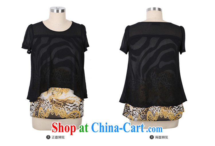 Morning would be 2015 spring and summer load new Korea and indeed XL women mm thick stylish beauty graphics thin stamp leave two snow T woven shirts black 5 XL (180 - 200 ) jack pictures, price, brand platters! Elections are good character, the national distribution, so why buy now enjoy more preferential! Health