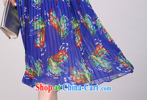 The estimated increase, female 2096 Bohemia, even Yi long skirt 2015 summer new, genuine thick mm fancy 2096 blue XXL pictures, price, brand platters! Elections are good character, the national distribution, so why buy now enjoy more preferential! Health