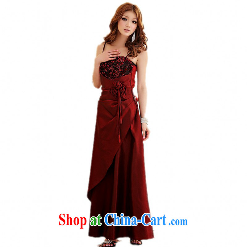 The delivery package as soon as possible-king, long skirt dress 2015 new summer Rose Bud wiped their bra straps dress mm thick Evening Dress ceremonial dress purple XXL approximately 150 - 170 jack, land is still the garment, shopping on the Internet
