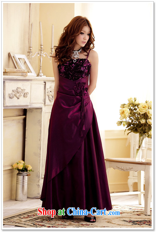 The delivery package as soon as possible-king, long skirt dress 2015 new summer Rose Bud wiped their bra straps dress mm thick Evening Dress ceremonial dress purple XXL approximately 150 - 170 Jack pictures, price, brand platters! Elections are good character, the national distribution, so why buy now enjoy more preferential! Health
