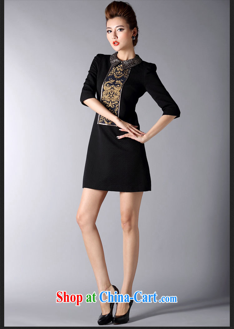 About Patek Philippe, spring 2015 new short skirts retro jacquard lapel A Field dress beauty graphics thin dresses female D 2273 black L pictures, price, brand platters! Elections are good character, the national distribution, so why buy now enjoy more preferential! Health