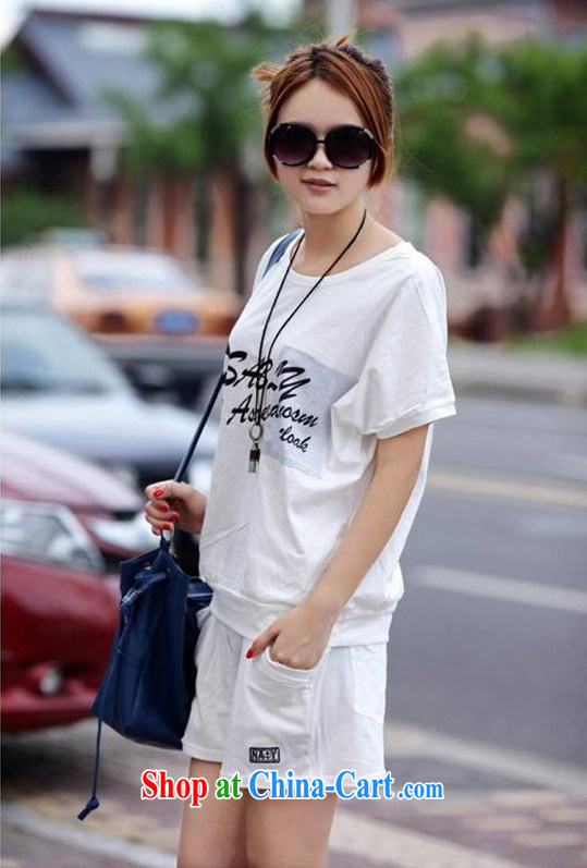 Bat T-shirt Han version T shirts shorts Ladies' Wear package summer leisure package female Lake blue XL pictures, price, brand platters! Elections are good character, the national distribution, so why buy now enjoy more preferential! Health
