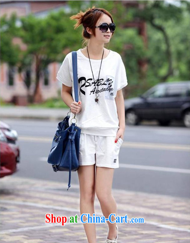 Bat T-shirt Han version T shirts shorts Ladies' Wear package summer leisure package female Lake blue XL pictures, price, brand platters! Elections are good character, the national distribution, so why buy now enjoy more preferential! Health