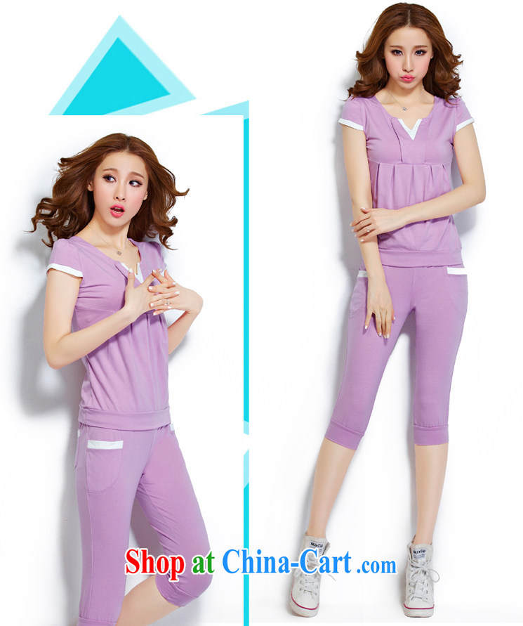 Li Wei and diverse the Code women summer 2015 new Korean short-sleeved V for sport and leisure package girls pink XXXL pictures, price, brand platters! Elections are good character, the national distribution, so why buy now enjoy more preferential! Health
