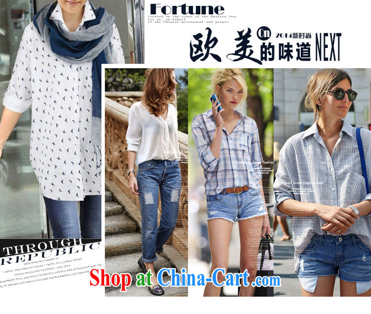 Terrace Western Europe, the US, the long, long-sleeved T-shirt ladies' spring new small floral loose blouse girls blue 5 XL 180 - 200 Jack left and right pictures, price, brand platters! Elections are good character, the national distribution, so why buy now enjoy more preferential! Health