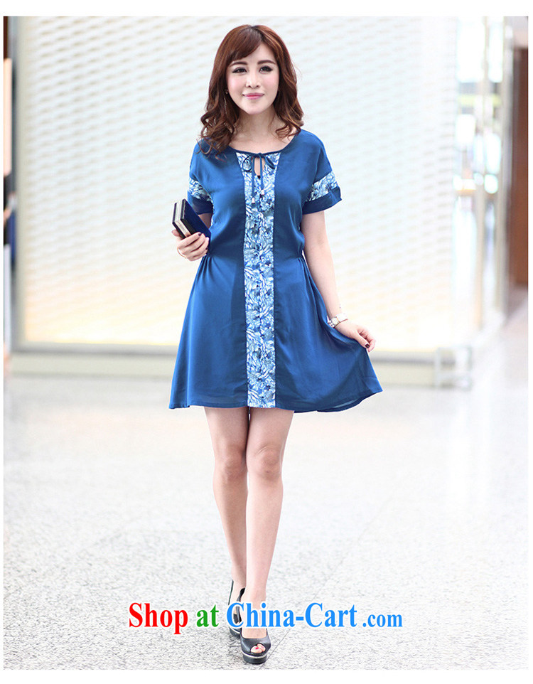 Morning would be 2015 spring and summer the Korean version of the new, and indeed increase, women with emphasis on cultivating mm video thin knocked color stamp stitching short skirt snow woven with blue 5 XL (180 - 190 ) jack pictures, price, brand platters! Elections are good character, the national distribution, so why buy now enjoy more preferential! Health