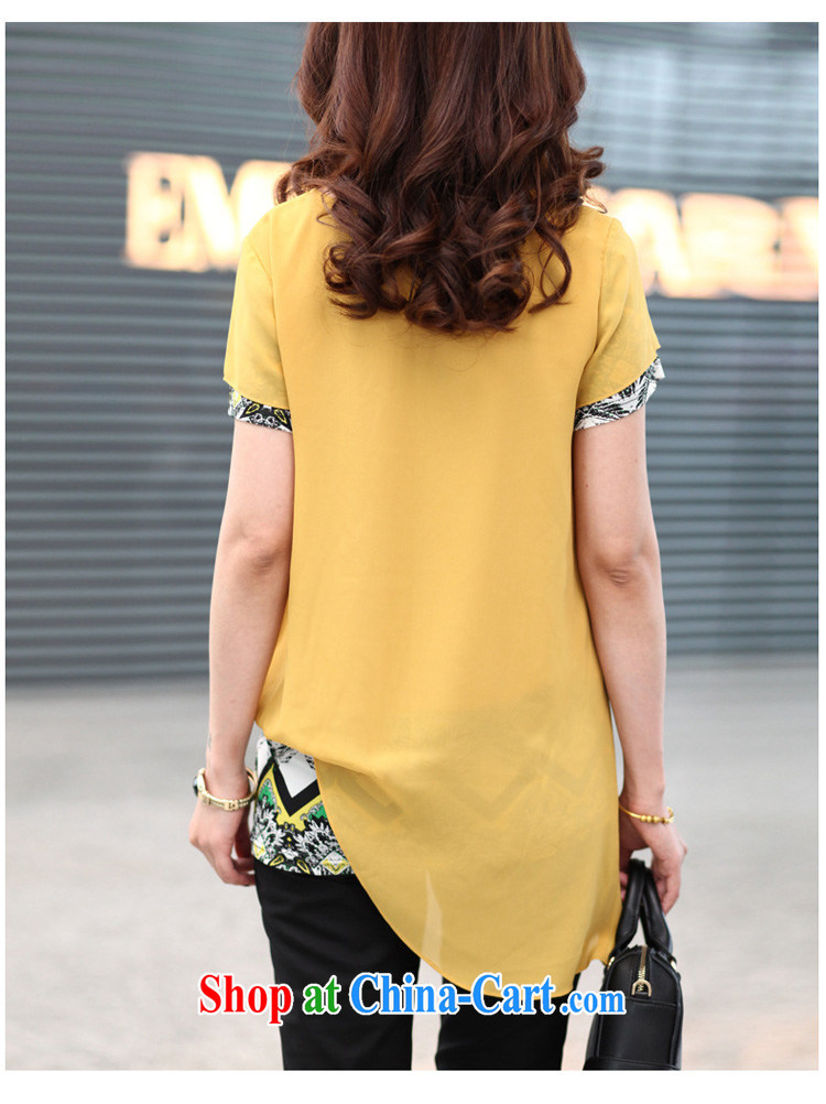 Morning would be 2015 spring and summer load new Korea and indeed XL women mm thick beauty graphics thin round-collar short-sleeve leave two snow-woven shirts T yellow 5 XL (recommendations 180 - 200 jack) pictures, price, brand platters! Elections are good character, the national distribution, so why buy now enjoy more preferential! Health