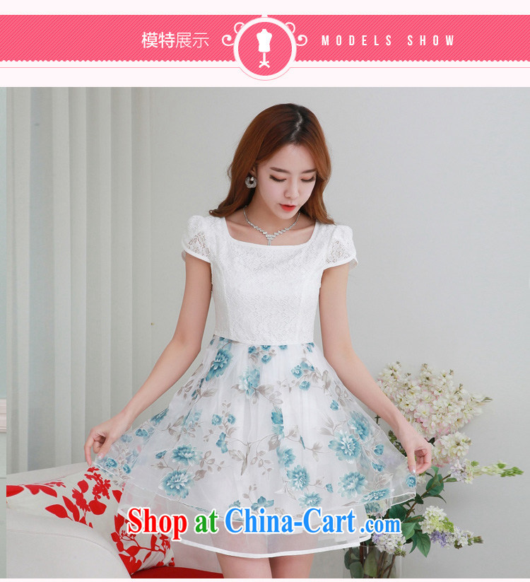 CONSTITUTION AND STYLISH 2015 summer new European root yarn stamp lace elegant sweet graphics thin dresses fresh lovely temperament a waist thick mm XL skirt blue 2 XL 125 - 140 Jack pictures, price, brand platters! Elections are good character, the national distribution, so why buy now enjoy more preferential! Health