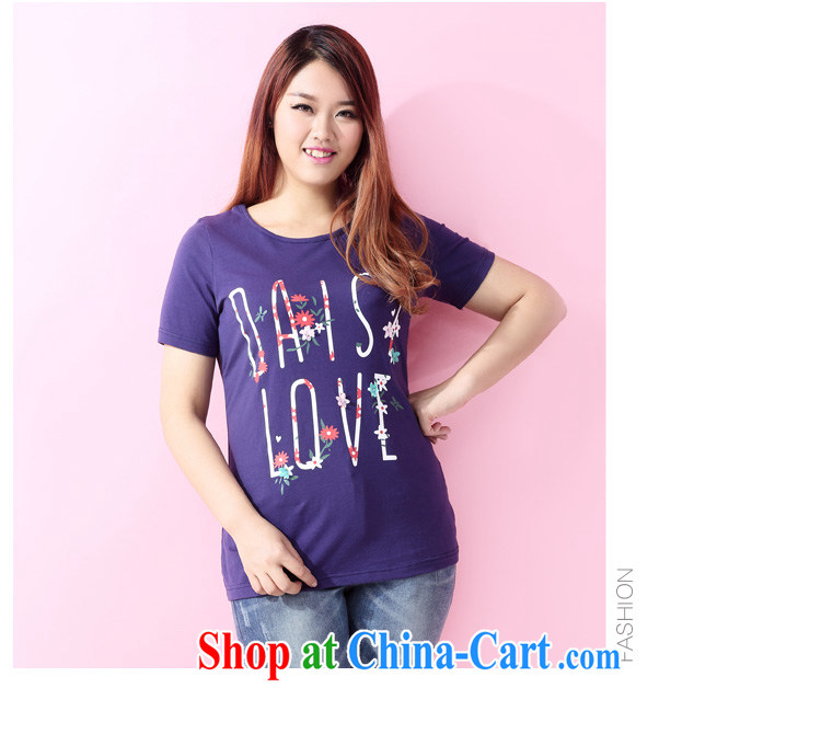 2015 spring and the many major Code female thick MM sweet 100 ground letter stamp short-sleeved shirt T A 3585 blue 2 XL pictures, price, brand platters! Elections are good character, the national distribution, so why buy now enjoy more preferential! Health