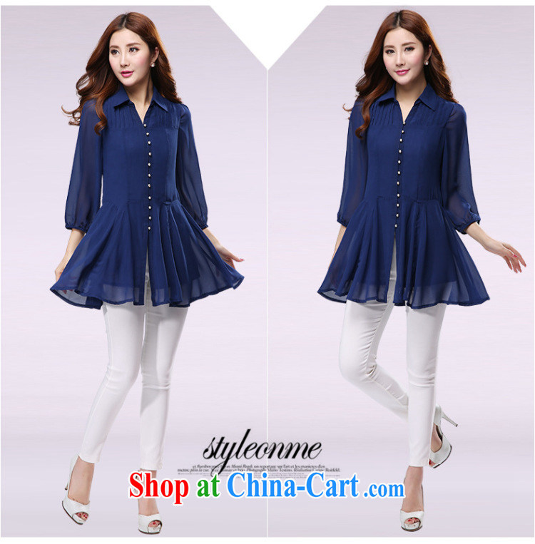 Speed T-shirt 2015 spring loaded the code female new 100 folds 9 beauty of the cuff long leisure lapel snow woven shirts girls long-sleeved XS 1191 purple blue 6 XL pictures, price, brand platters! Elections are good character, the national distribution, so why buy now enjoy more preferential! Health