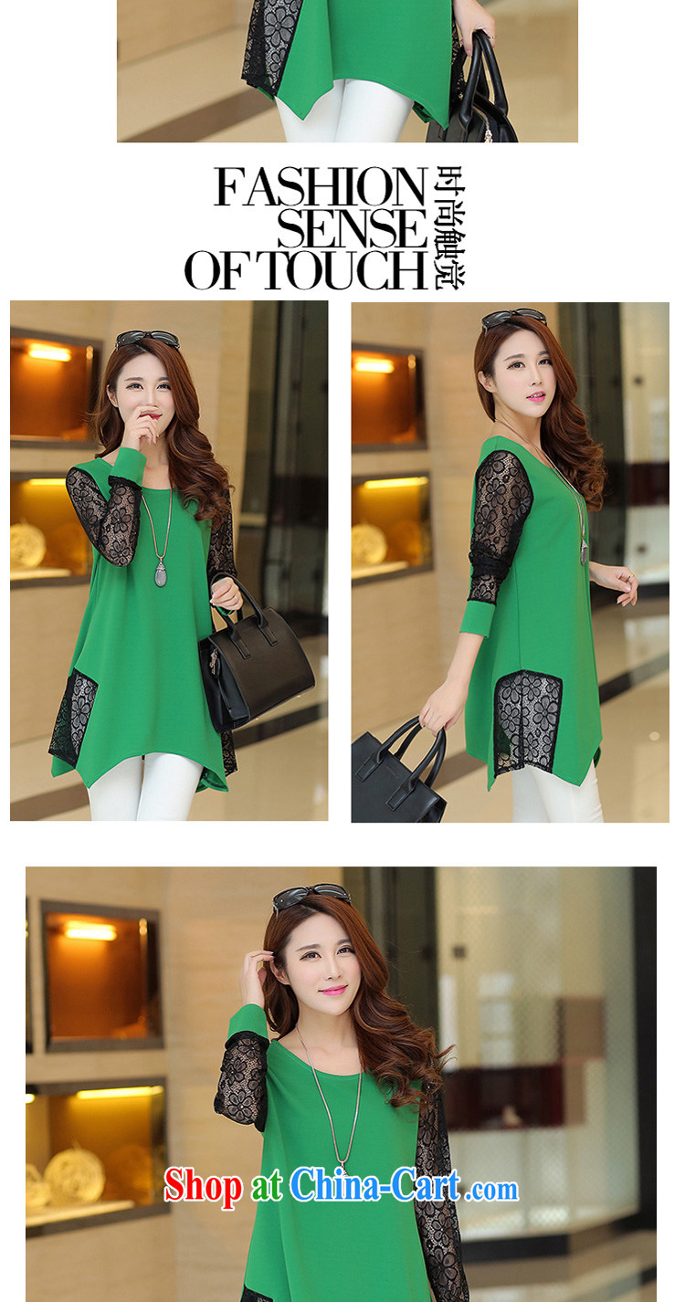 In short, will be the 2015 spring and summer new thick MM and indeed XL loose video thin lace stitching does not rule out the dresses girls J 667 green 4 XL pictures, price, brand platters! Elections are good character, the national distribution, so why buy now enjoy more preferential! Health