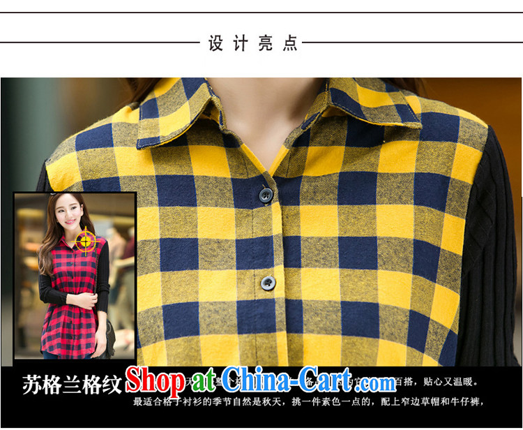 Szili Clinton's large, female 2015 spring loaded thick mm new AD and indeed intensify, loose, long, Korean pure cotton tartan shirt girls long-sleeved shirts Solid Blue Wave 5 XL pictures, price, brand platters! Elections are good character, the national distribution, so why buy now enjoy more preferential! Health