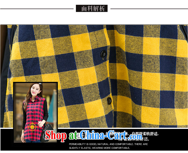 Szili Clinton's large, female 2015 spring loaded thick mm new AD and indeed intensify, loose, long, Korean pure cotton tartan shirt girls long-sleeved shirts Solid Blue Wave 5 XL pictures, price, brand platters! Elections are good character, the national distribution, so why buy now enjoy more preferential! Health