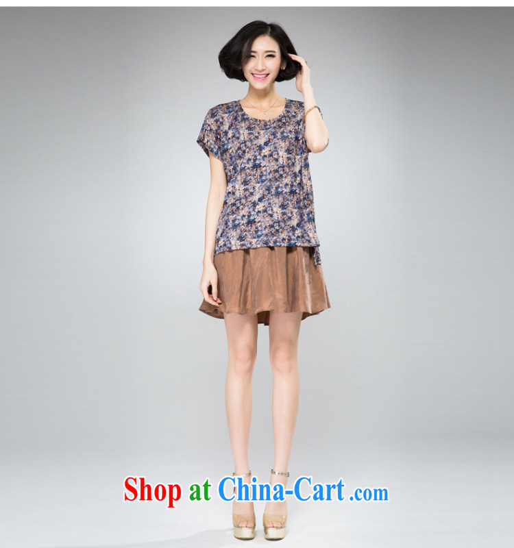 Eternal-soo is the XL women dresses 2015 spring and summer fat people graphics thin new thick sister 200 Jack loose leave of two small fresh floral dress with the color 4 XL pictures, price, brand platters! Elections are good character, the national distribution, so why buy now enjoy more preferential! Health