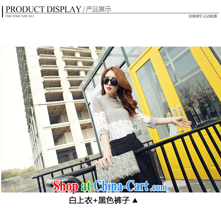 First economy summer sun New Europe, larger female thick mm leisure two-piece style lace T-shirt T-shirt + pants #7223 photo color 3XL 150 - 160 Jack left and right pictures, price, brand platters! Elections are good character, the national distribution, so why buy now enjoy more preferential! Health