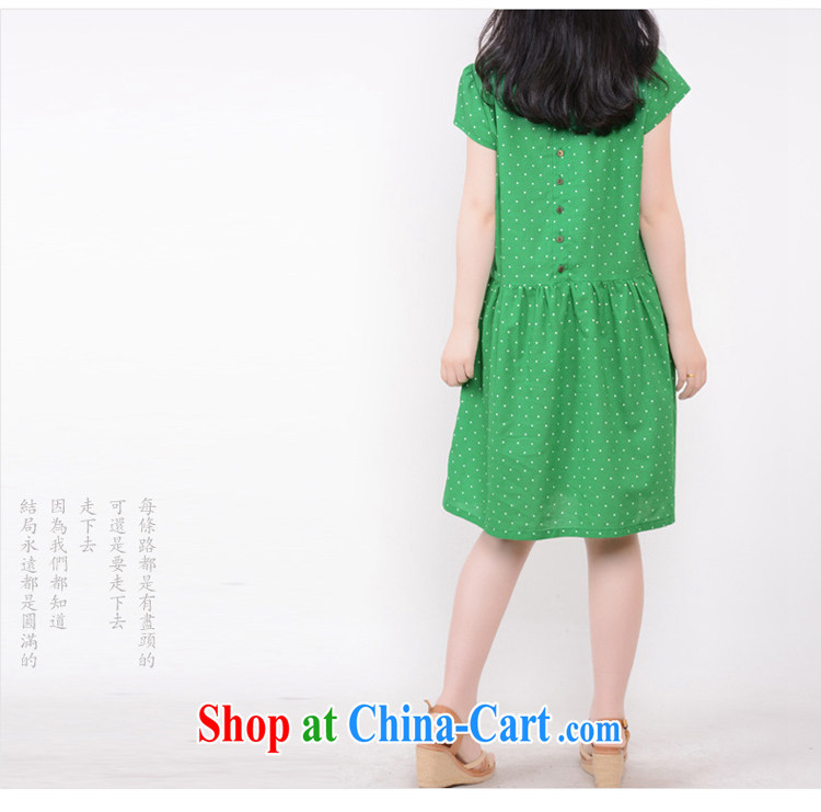 To Love, summer 2015 new sweet little fresh wave, dolls with XL women's clothing loose short-sleeved cotton Ma dresses green XXL pictures, price, brand platters! Elections are good character, the national distribution, so why buy now enjoy more preferential! Health