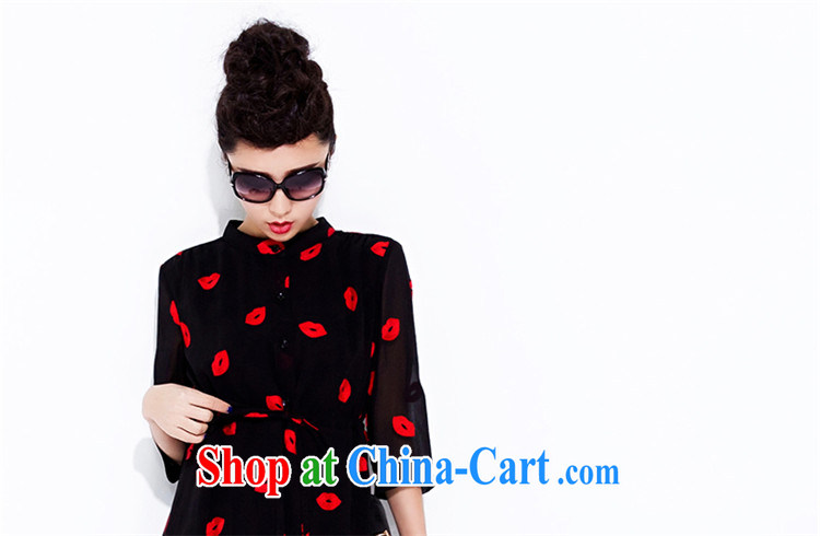 Van Gogh Hee-spring new, larger female thick MM custom 200 Jack embroidery lipstick snow woven dresses solid skirt the code dress black XXXL pictures, price, brand platters! Elections are good character, the national distribution, so why buy now enjoy more preferential! Health