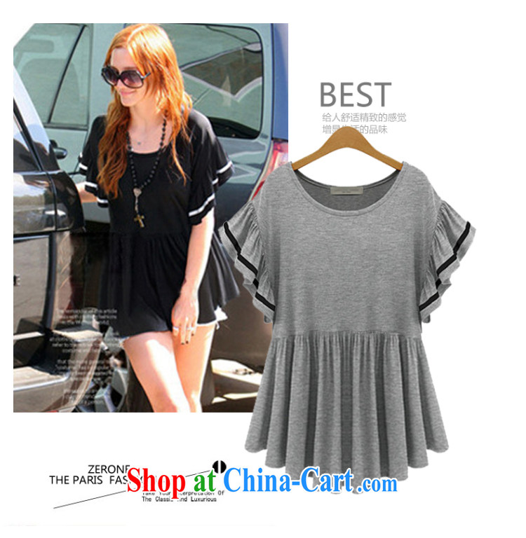 Summer new high in Europe and America, elegant minimalist half sleeve skirt with T-shirt short-sleeved loose T pension female black XXXXL pictures, price, brand platters! Elections are good character, the national distribution, so why buy now enjoy more preferential! Health