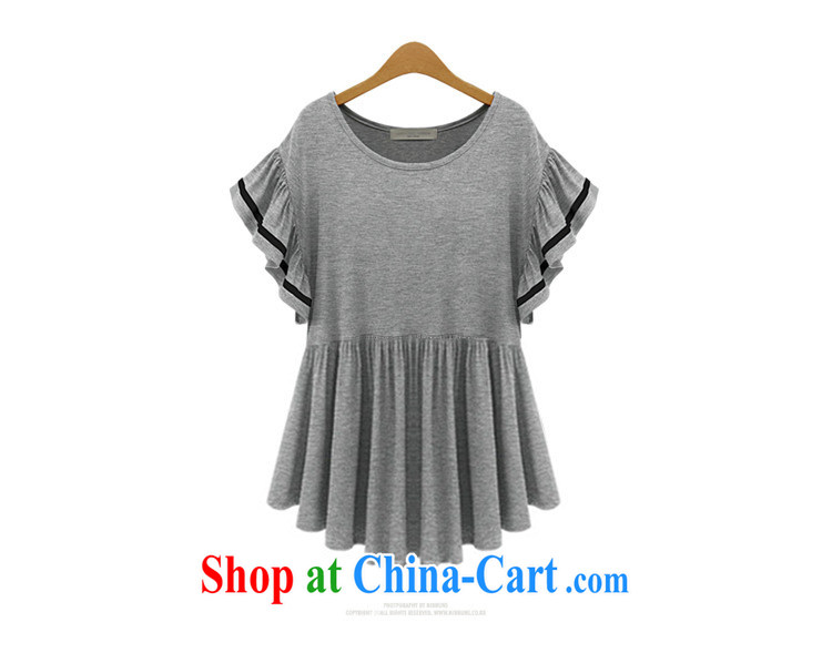 Summer new high in Europe and America, elegant minimalist half sleeve skirt with T-shirt short-sleeved loose T pension female black XXXXL pictures, price, brand platters! Elections are good character, the national distribution, so why buy now enjoy more preferential! Health