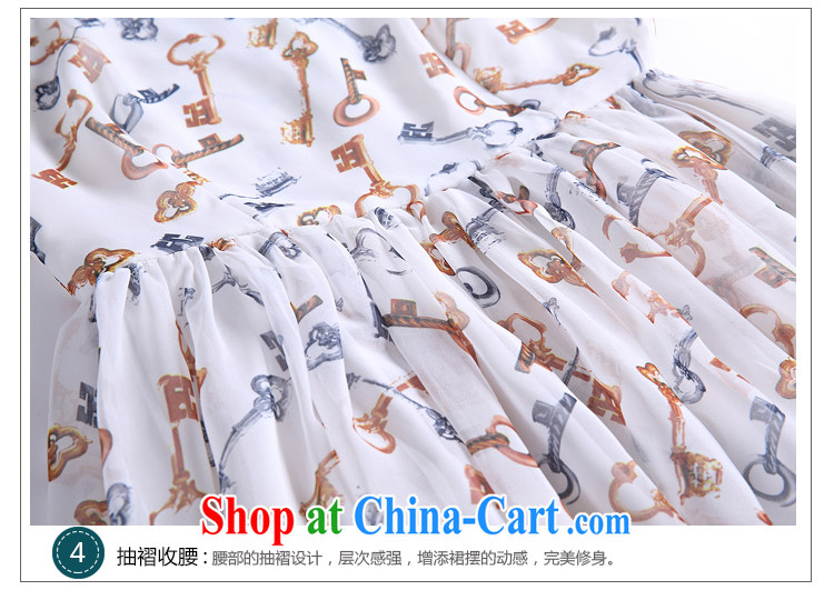Connie's dream European and American high-end summer dresses and indeed XL female 2015 summer new noble palace antique key stamp short-sleeved long skirt G 106 white XXXL pictures, price, brand platters! Elections are good character, the national distribution, so why buy now enjoy more preferential! Health