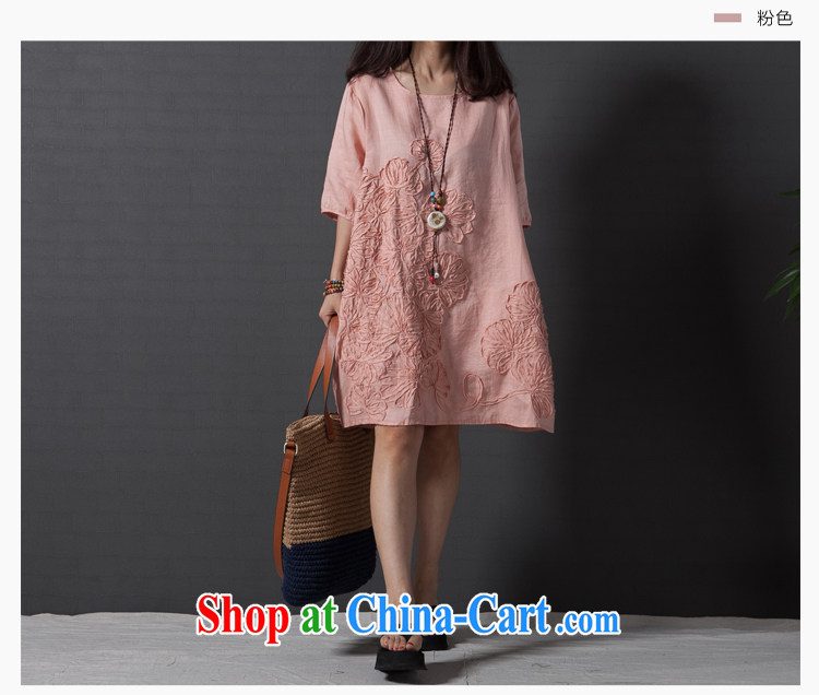 To Love, 2015 spring new dress code the ladies literary, small fresh loose embroidery cuff in the cotton dress wine red XXL pictures, price, brand platters! Elections are good character, the national distribution, so why buy now enjoy more preferential! Health