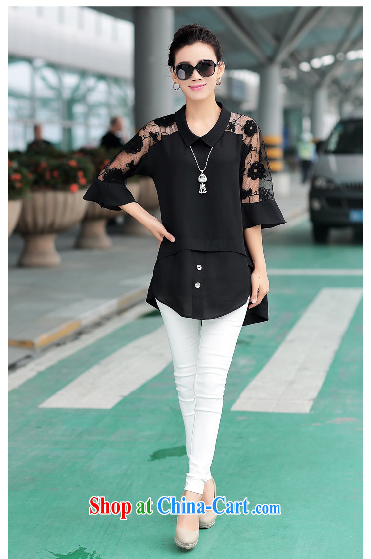 2015 summer new sections, dolls for stitching lace cuff large, snow-woven shirts shirt large, female Z 8805 white XXXXL pictures, price, brand platters! Elections are good character, the national distribution, so why buy now enjoy more preferential! Health