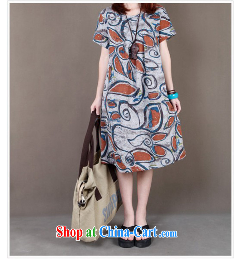 To Love, summer 2015 new female literary ripstop taffeta overlay wind loose the code with stamp duty short-sleeved cotton Ma-yi skirt gray XXL pictures, price, brand platters! Elections are good character, the national distribution, so why buy now enjoy more preferential! Health