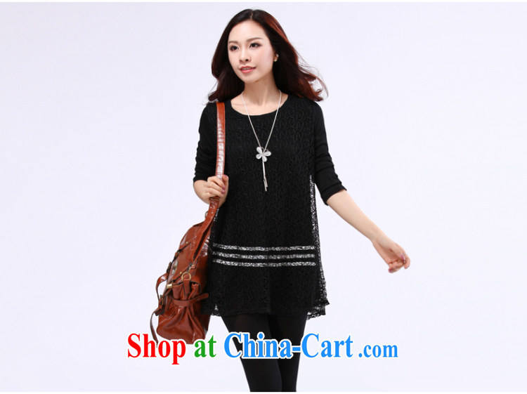 Cool cool 2015 spring loaded the Code women Openwork stitching Korean temperament and indeed intensify dress thick sister black XXXXXL pictures, price, brand platters! Elections are good character, the national distribution, so why buy now enjoy more preferential! Health