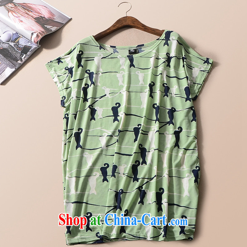 The 2015 is indeed increasing, female fat mm spring and summer with foreign trade the single T-shirt knit-king, 200 Jack Txm green L pictures, price, brand platters! Elections are good character, the national distribution, so why buy now enjoy more preferential! Health