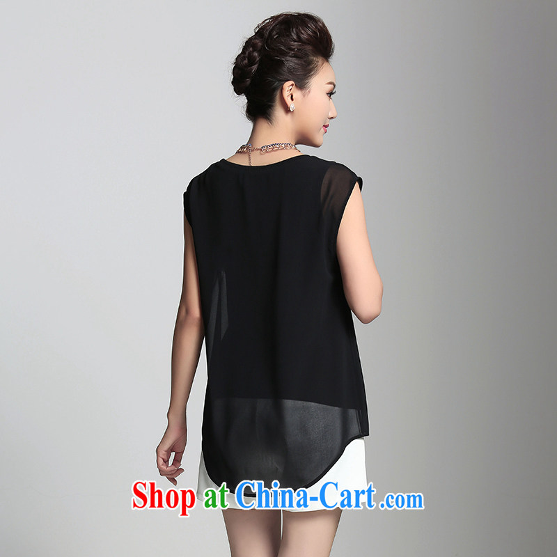The Mak is the female 2015 summer new thick mm stylish loose snow woven sleeveless shirts T 952366316 black 5 XL, former Yugoslavia, Mak, and shopping on the Internet