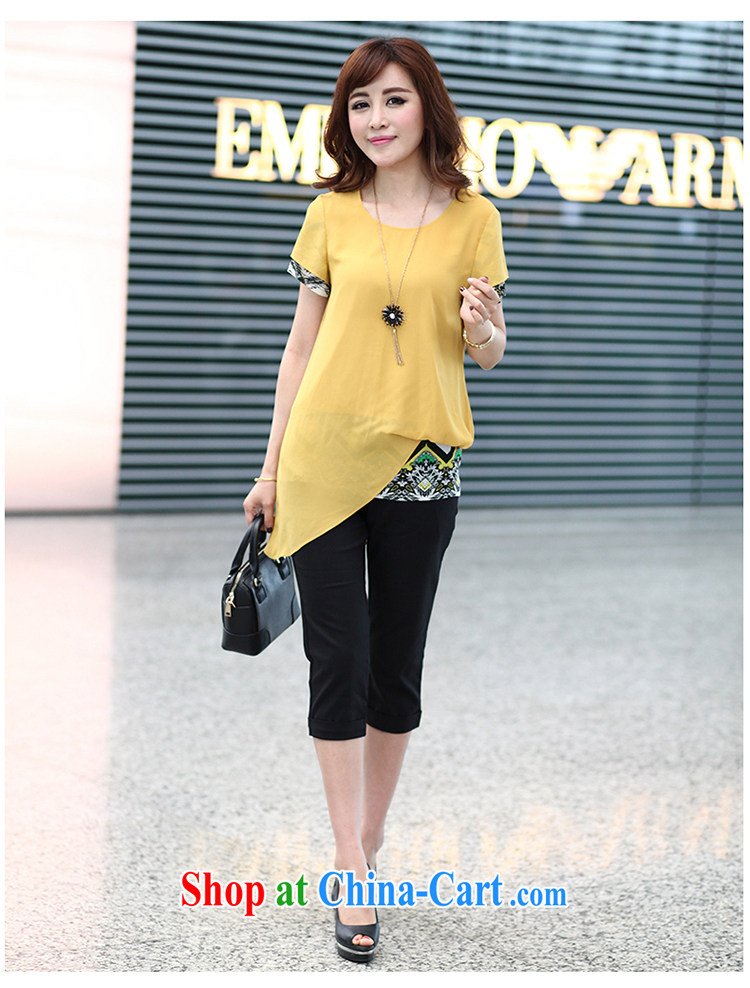 Staff of 200 jack and ventricular hypertrophy, female 2015 spring and summer new Korean short-sleeve leave two thick sister graphics thin ice woven T pension 1303 yellow large code 5 200 XL about Jack pictures, price, brand platters! Elections are good character, the national distribution, so why buy now enjoy more preferential! Health