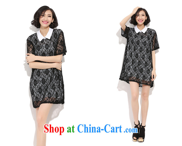 Director of the Advisory Committee 2015 spring and summer new Korean XL women mm thick, long, short-sleeved lace T-shirt shirt-skirt black loose all code chest of tile 116 pictures, price, brand platters! Elections are good character, the national distribution, so why buy now enjoy more preferential! Health