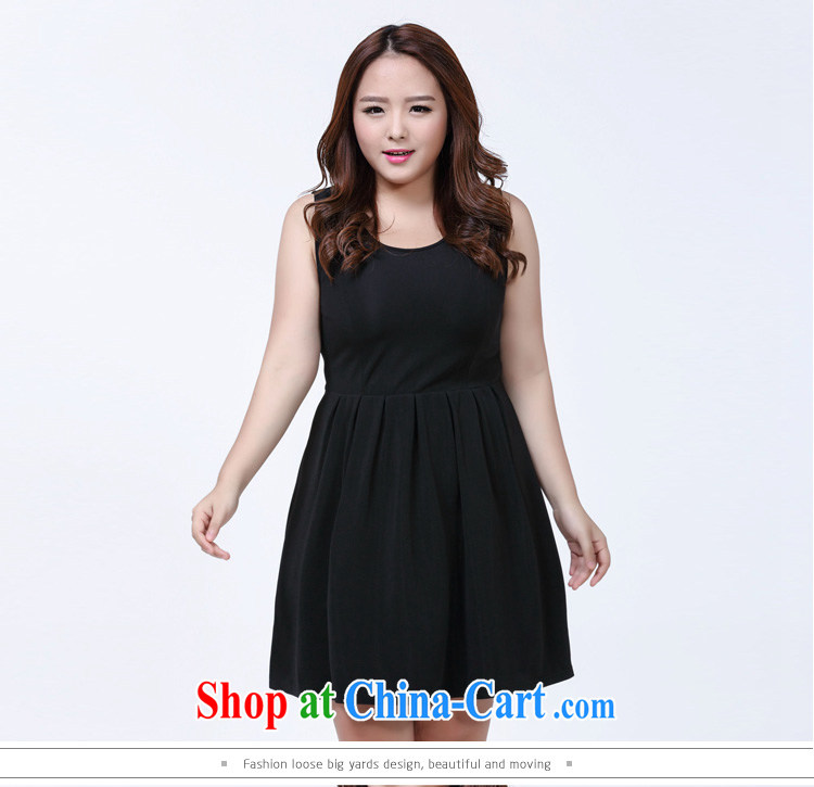 Colorful nickname Julia 2015 new, larger female spring and summer style dress mm thick loose dress black large code XXXXL pictures, price, brand platters! Elections are good character, the national distribution, so why buy now enjoy more preferential! Health