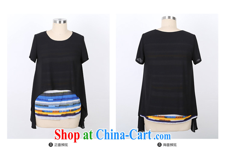 Staff of the fertilizer XL women mm thick spring 2015 new leave of two parts, long, short-sleeved loose snow T woven shirts 1305 black large code 5 XL 200 Jack left and right pictures, price, brand platters! Elections are good character, the national distribution, so why buy now enjoy more preferential! Health