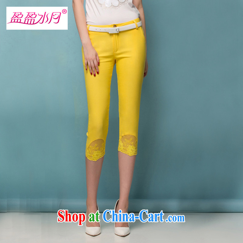 The Code women mm thick spring Korean video thin 7 trousers castor pencil pants MOM summer New boutique - YY 299,700 blue 4 XL, Ying Ying, water, shopping on the Internet
