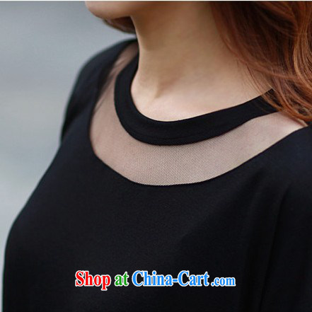 New Korean version of the greater code female loose lace cotton T-shirt 7 shirts graphics thin solid shirt 31,008 black XL pictures, price, brand platters! Elections are good character, the national distribution, so why buy now enjoy more preferential! Health