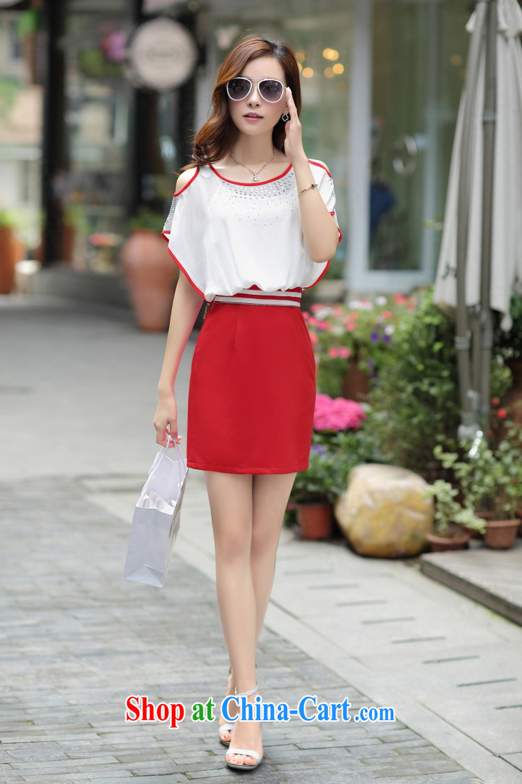 The Special Summer new, large, new Snow woven short-sleeved-yi skirt lady temperament the waist graphics thin female spell purple XXL pictures, price, brand platters! Elections are good character, the national distribution, so why buy now enjoy more preferential! Health