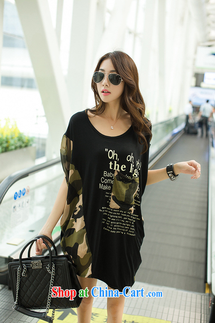Tim thanks for 2015 spring and summer new Korean alphabet stamp stitching camouflage snow woven shirts loose the Code women pregnant T D loaded 6616 black are code pictures, price, brand platters! Elections are good character, the national distribution, so why buy now enjoy more preferential! Health