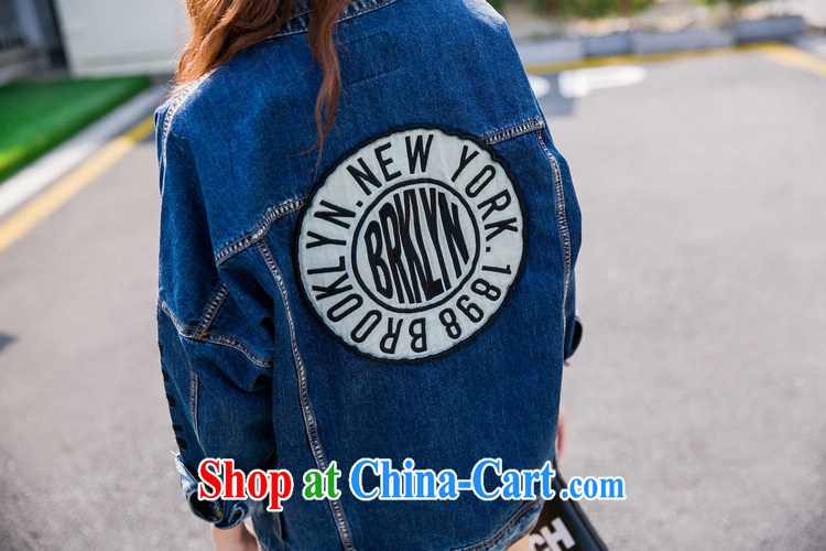 Spread the Lin Yu Chun the new retro jacket denim jacket Korean bat sleeves loose BF wind cowboy T-shirt girl picture color XXL pictures, price, brand platters! Elections are good character, the national distribution, so why buy now enjoy more preferential! Health