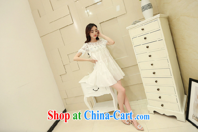 Vicky Ling Song summer 2015 with new, large, short-sleeved lace white dresses female inserts drill hook take bubble cuff L 2008 pink L pictures, price, brand platters! Elections are good character, the national distribution, so why buy now enjoy more preferential! Health