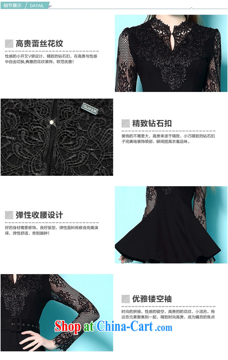 Terrace, Western Europe and the United States, the female spring new thick mm Openwork lace 7 cuff video thin solid dress black XXL 130 - 145 Jack left and right pictures, price, brand platters! Elections are good character, the national distribution, so why buy now enjoy more preferential! Health
