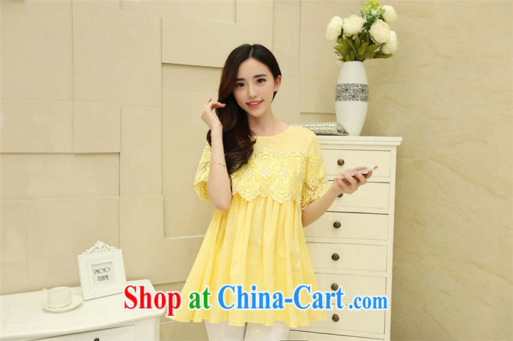 Vicky Ling Song 2015 summer new style the code hook flower dresses Mrs female L 2013 yellow S pictures, price, brand platters! Elections are good character, the national distribution, so why buy now enjoy more preferential! Health