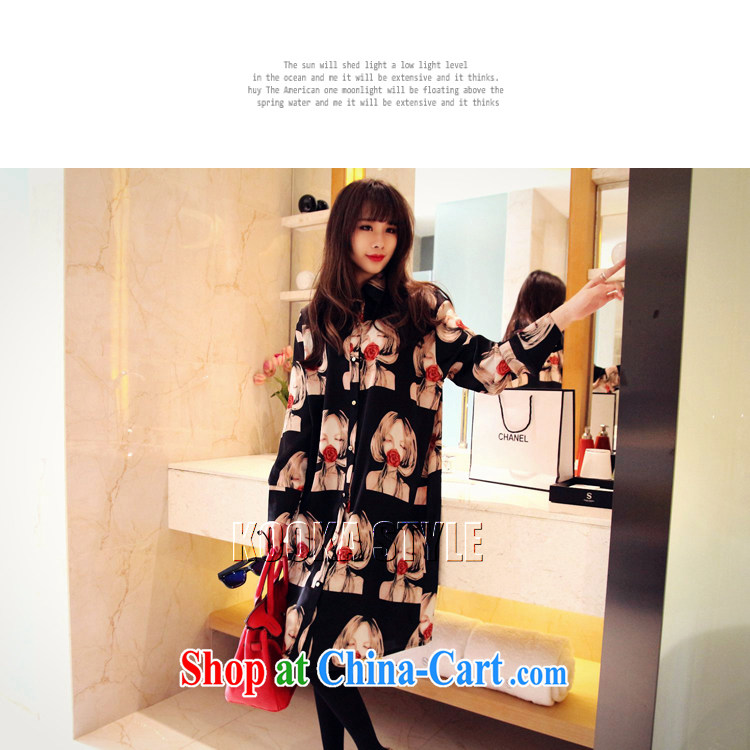 The sea 2015 spring and summer with new Korean Version Stamp larger female snow woven shirts, long, loose the fat shirt dresses women 5503 picture color XL pictures, price, brand platters! Elections are good character, the national distribution, so why buy now enjoy more preferential! Health