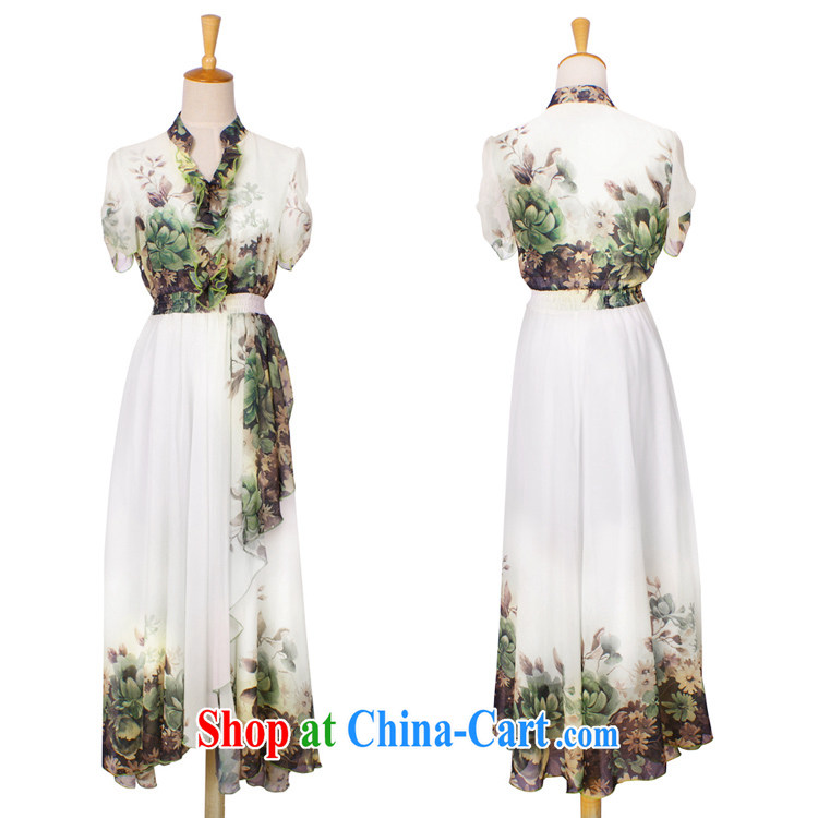 Grand Pacific 2015 summer new, larger V collar flouncing Bohemia beach skirt long skirt high snow woven dresses children with elegant purple XXL pictures, price, brand platters! Elections are good character, the national distribution, so why buy now enjoy more preferential! Health