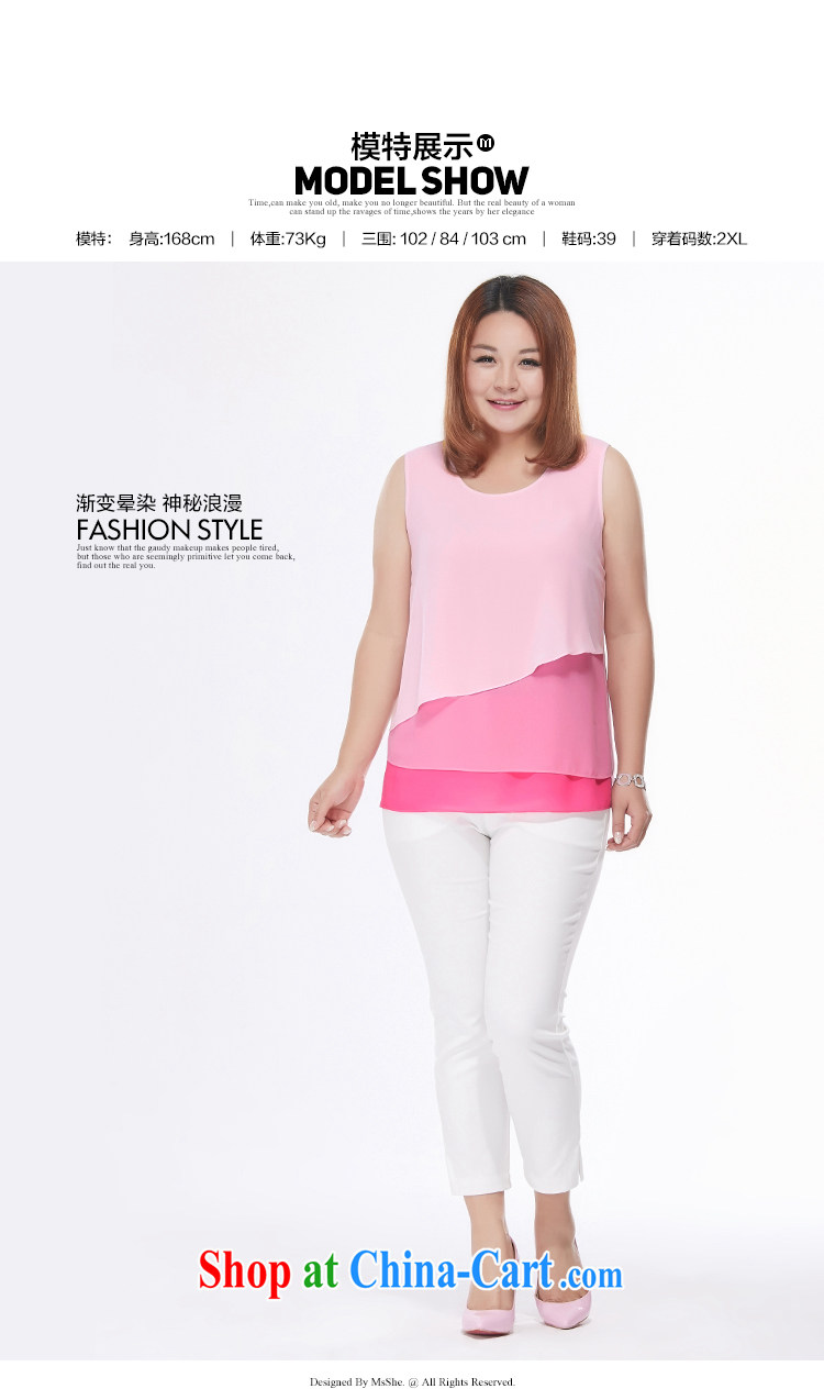 The MSSHE indeed increase, female snow woven shirts 2015 new summer wear thick sister MM snow woven shirts vest T-shirt pre-sale 2865 peach 3XL pictures, price, brand platters! Elections are good character, the national distribution, so why buy now enjoy more preferential! Health