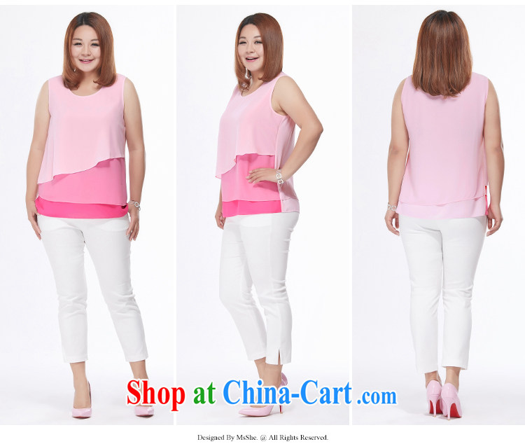 The MSSHE indeed increase, female snow woven shirts 2015 new summer wear thick sister MM snow woven shirts vest T-shirt pre-sale 2865 peach 3XL pictures, price, brand platters! Elections are good character, the national distribution, so why buy now enjoy more preferential! Health
