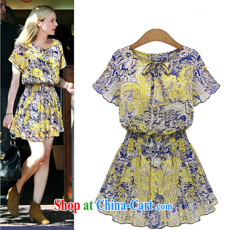 European and American style high-end stylish graphics thin ice woven dresses larger female and indeed increase orange large code 2XL pictures, price, brand platters! Elections are good character, the national distribution, so why buy now enjoy more preferential! Health