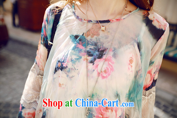 The sea 2015 summer new, loose vest long sleeved shirt T two increase the fat lace stitching stamp the Code women's clothing dresses women 1683 photo color XL pictures, price, brand platters! Elections are good character, the national distribution, so why buy now enjoy more preferential! Health
